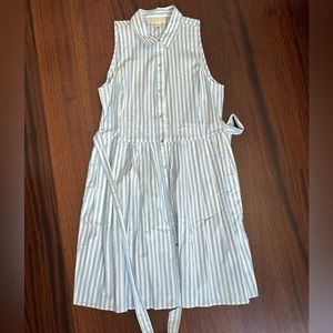 Stripped collared dress